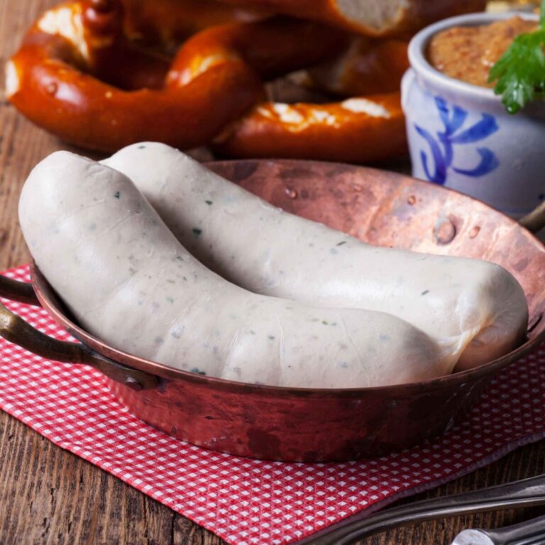 Weißwurst in einer Schlüssel