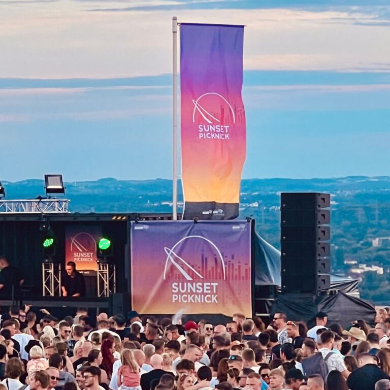 Sunset Picknick Flagge