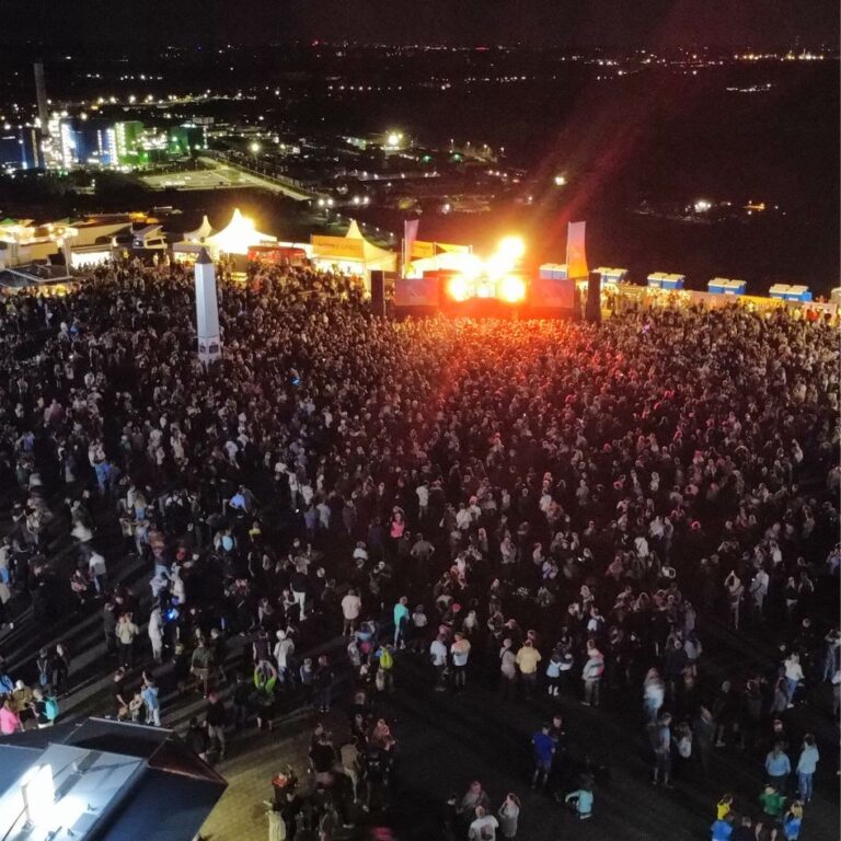 SunsetPicknick bei Nacht von oben